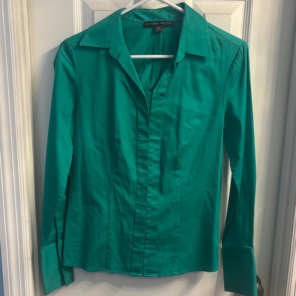 ANTONIO MELANI Green Blouse